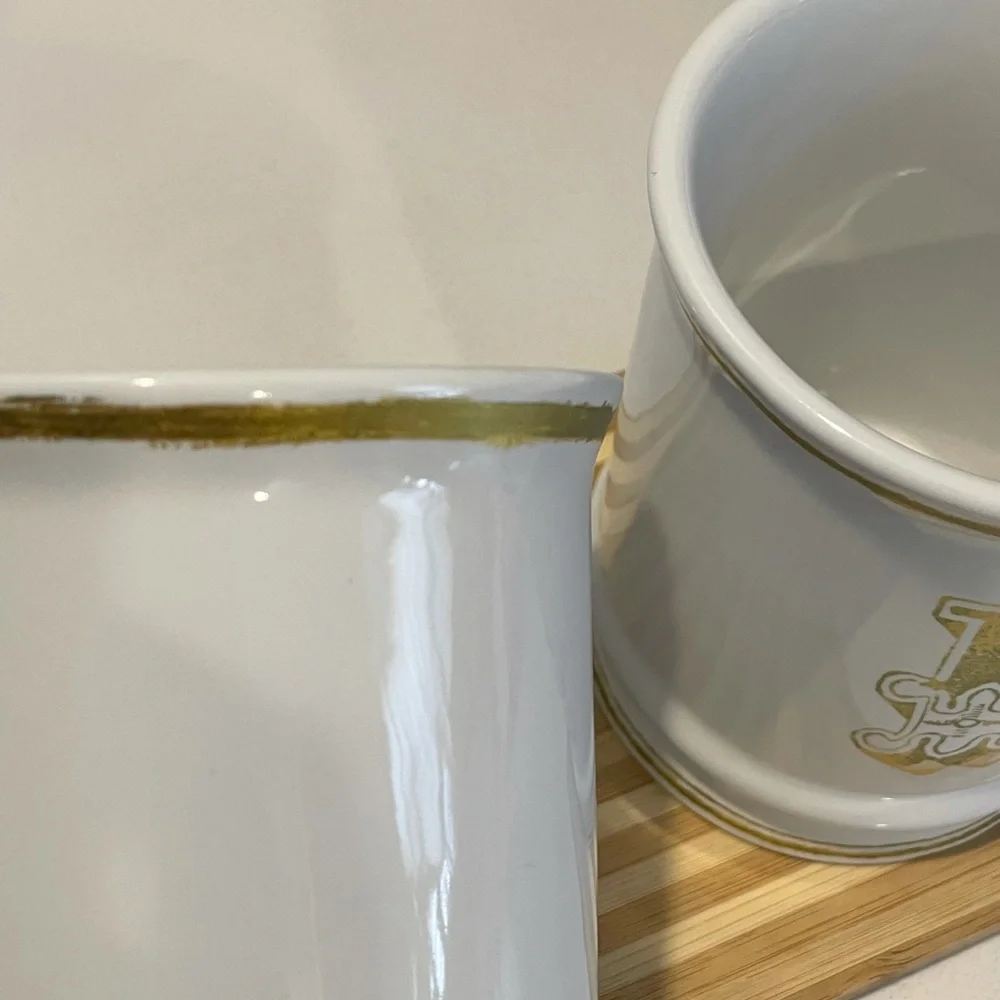 Williams Sonoma Initial (R & N)Ceramic Mugs